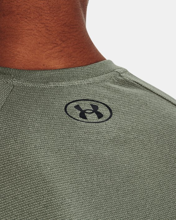Tee-shirt texturé à manches courtes UA Tech™ 2.0 pour homme, Green, pdpMainDesktop image number 3